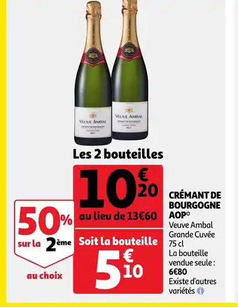 Auchan Crémant De Bourgogne offre