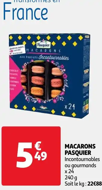Auchan Macarons pasquier offre