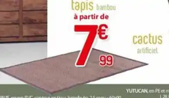 Tapis bambou