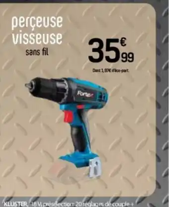 Perçeuse visseuse