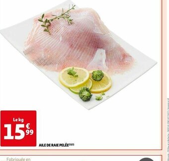 Auchan AILE DE RAIE PELÉE(¹²) offre