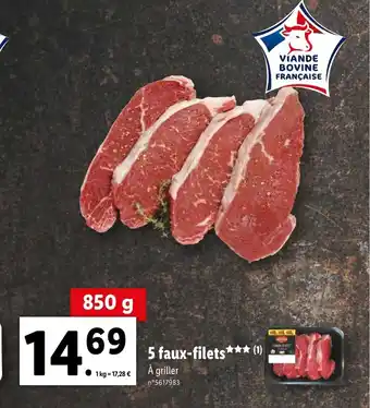 Lidl 5 faux-filets*** (1) offre