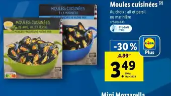 Lidl Moules cuisinées (²) offre