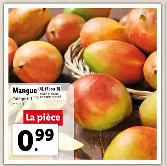 Lidl Mangue Catégorie 1 offre