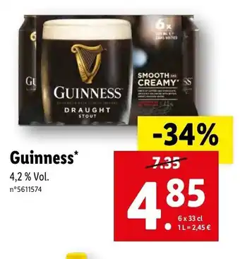 Lidl Guinness* offre