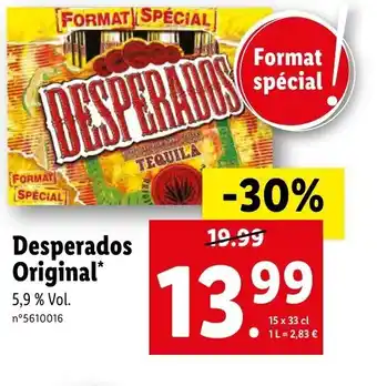 Lidl Desperados Original* offre