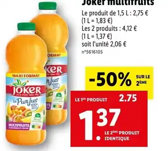 Lidl Joker multifruits offre