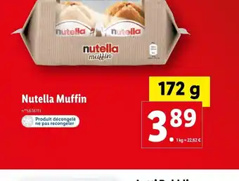 Lidl Nutella Muffin offre
