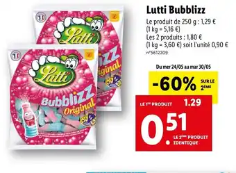 Lidl Lutti Bubblizz offre