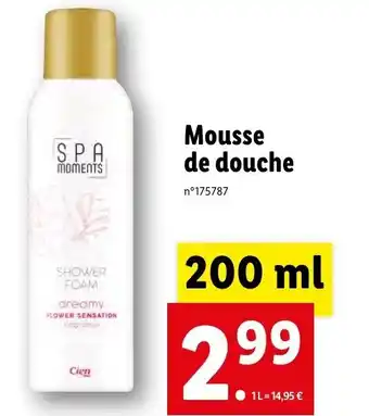 Lidl Mousse de douche offre