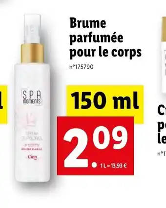 Lidl Brume parfumée pour le corps offre