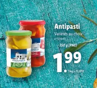 Lidl Antipasti offre