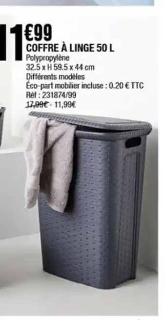 La Foir'Fouille Coffre a linge 50l offre