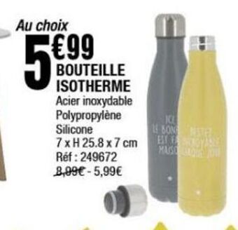 La Foir'Fouille Bouteille isotherme offre
