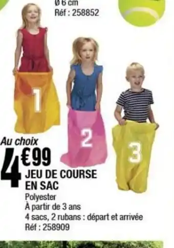La Foir'Fouille Jeu de course en sac offre