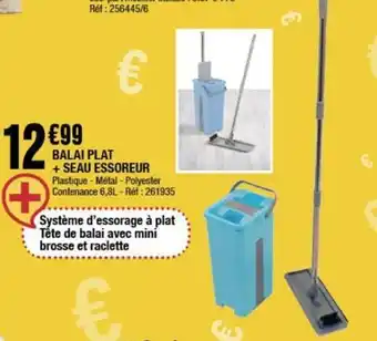 La Foir'Fouille Balai plat + seau essoreur offre