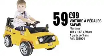 La Foir'Fouille Voiture a pedales safari offre