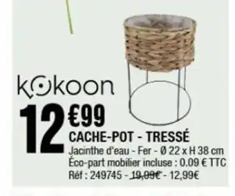 La Foir'Fouille Cache-pot tresse offre