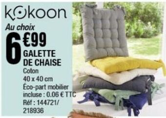 La Foir'Fouille Galette de chaise offre