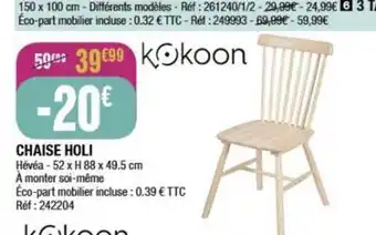 La Foir'Fouille Chaise holi offre