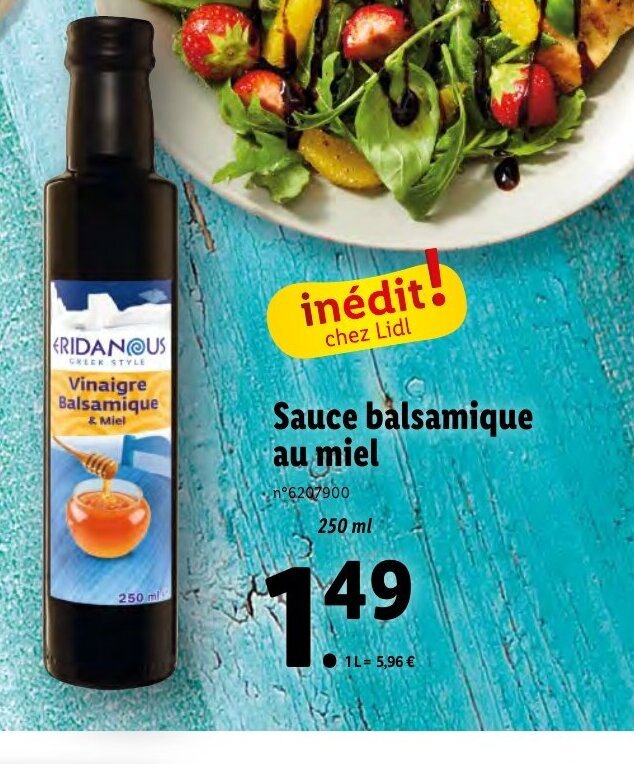 Promo Sauce balsamique au miel chez Lidl