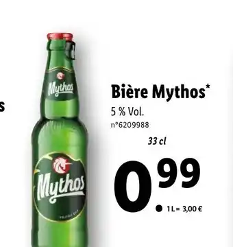 Lidl Bière Mythos* offre