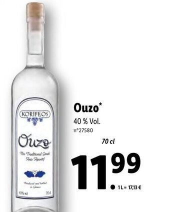 Lidl Ouzo* offre