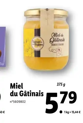 Lidl Miel du Gâtinais offre
