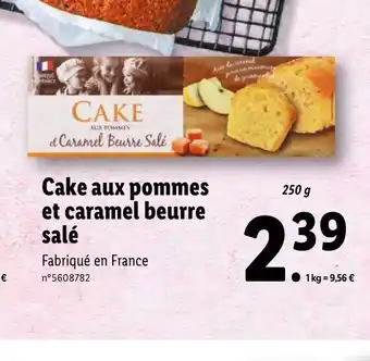Lidl Cake aux pommes et caramel beurre offre