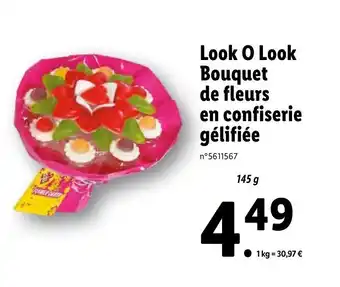 Lidl Look O Look Bouquet de fleurs en confiserie gélifiée offre