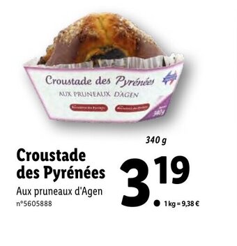 Lidl Croustade des Pyrénées offre