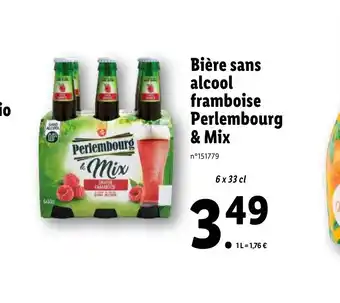 Lidl Bière sans alcool framboise Perlembourg offre