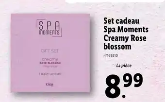 Lidl Set cadeau Spa Moments Creamy Rose blossom offre