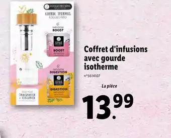 Lidl Coffret d'infusions avec gourde isotherme offre