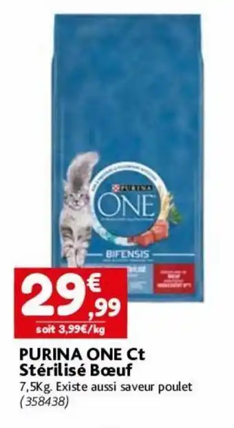 Point Vert Purina one ct sterilise boeuf offre