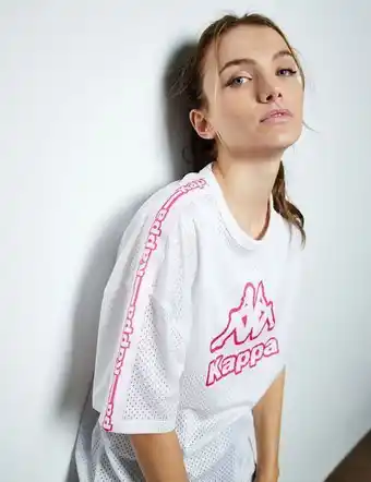 Jennyfer Tee-shirt en résille blanc kappa x jnyfr offre