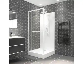 Brico Dépôt Cabine de douche denver - l. 90 x l. 90 cm offre