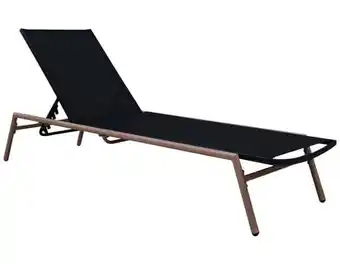 Brico Dépôt Bain de soleil aluminium imitation bois offre