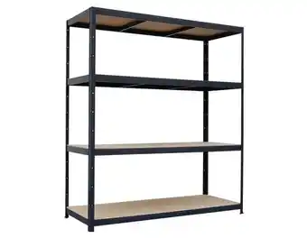 Brico Dépôt Étagère bois/métal - h. 180 x l. 180 x p. 60 cm offre