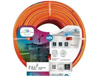 Brico Dépôt Fitt tuyau d'arrosage ntw work 25 m - 19 mm offre
