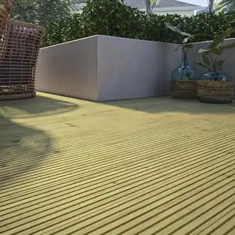 Brico Dépôt Lame de terrasse - l. 400 x l. 17,5 cm offre
