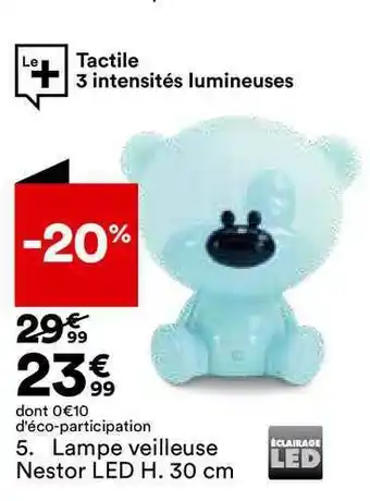 BUT Lampe Veilleuse Nestor Led offre