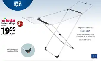 Lidl Vileda GARANTIE Séchoir à linge 3 offre