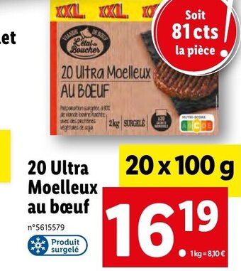 Lidl 20 Ultra Moelleux au bœuf offre