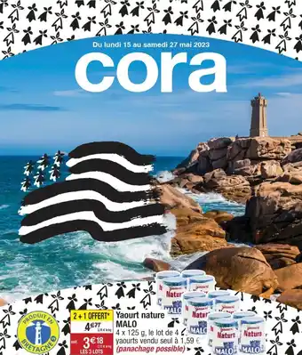 Cora x Carrefour Yaour Nature MALO offre