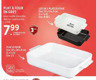 Lidl PLAT À FOUR EN GRÈS offre