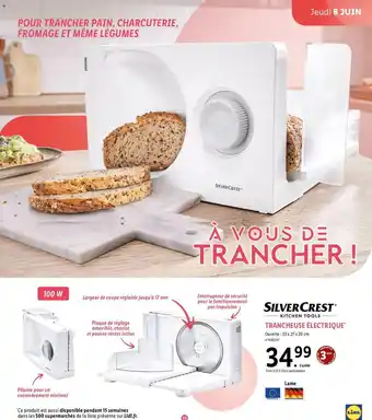 Lidl TRANCHEUSE ÉLECTRIQUE* offre