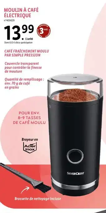 Lidl MOULIN À CAFÉ ÉLECTRIQUE offre