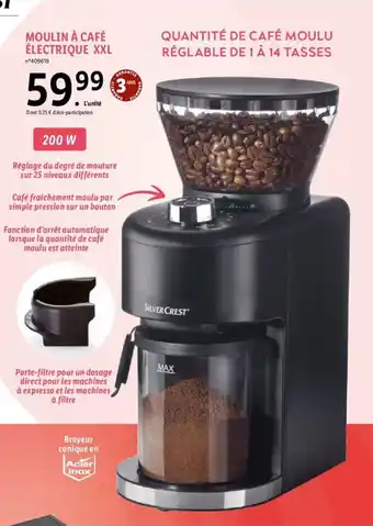 Lidl MOULIN À CAFÉ ÉLECTRIQUE XXL offre
