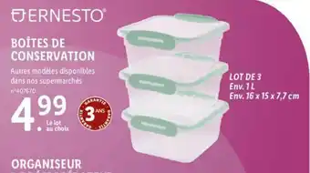 ERNESTOâ BOĂTES DE CONSERVATION